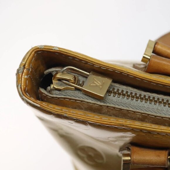 LOUIS VUITTON Monogram Vernis Houston Hand Bag Gris M91053 LV Auth ki5565 - Picture 12 of 16